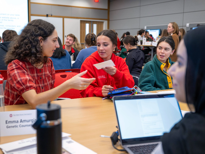 Students learning together in groups