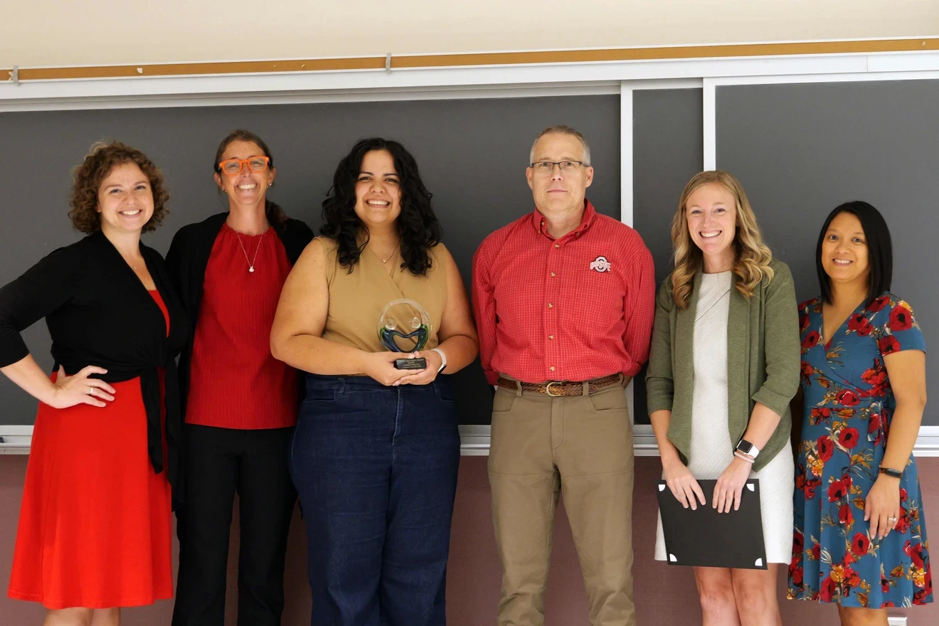 College of Pharmacy BuckIPE Facilitator of the Year award winners posing with Office of IPE staff